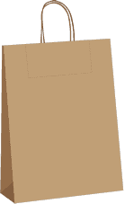 Крафт с крученой ручкой